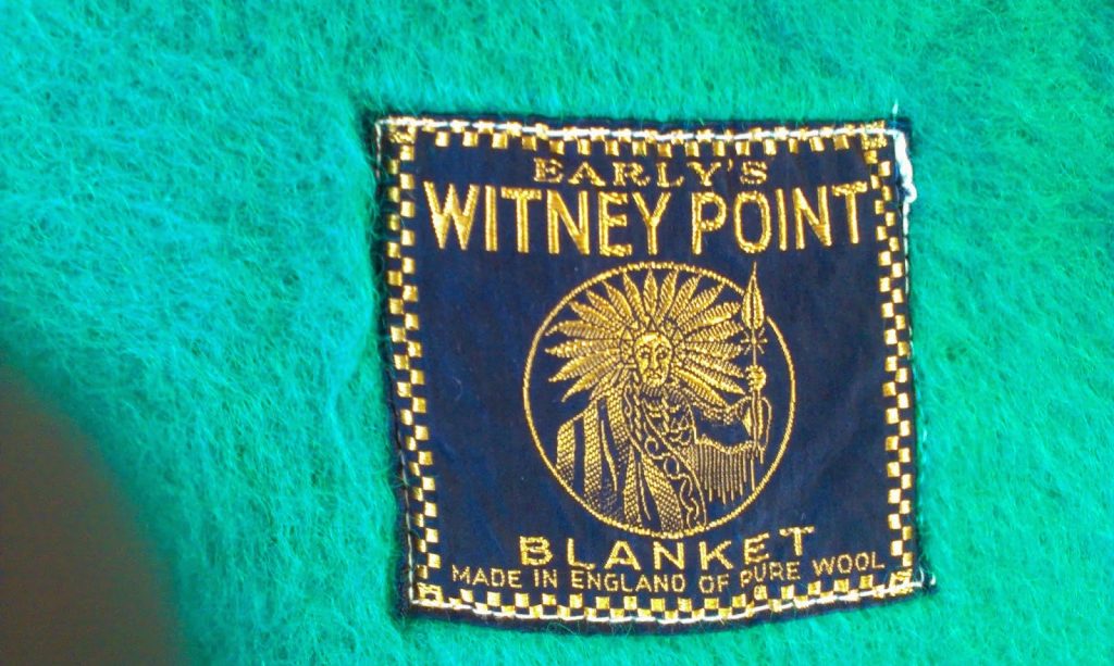 vintage blanket - 4 Point Witney Early's Wool Blanket label