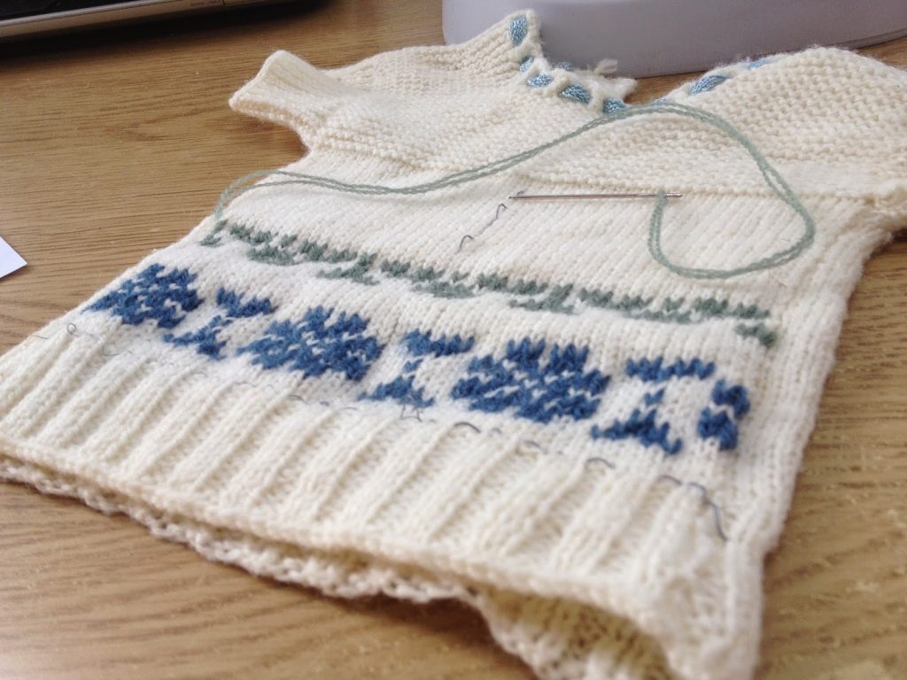 Tom of Holland inspired Swiss darning