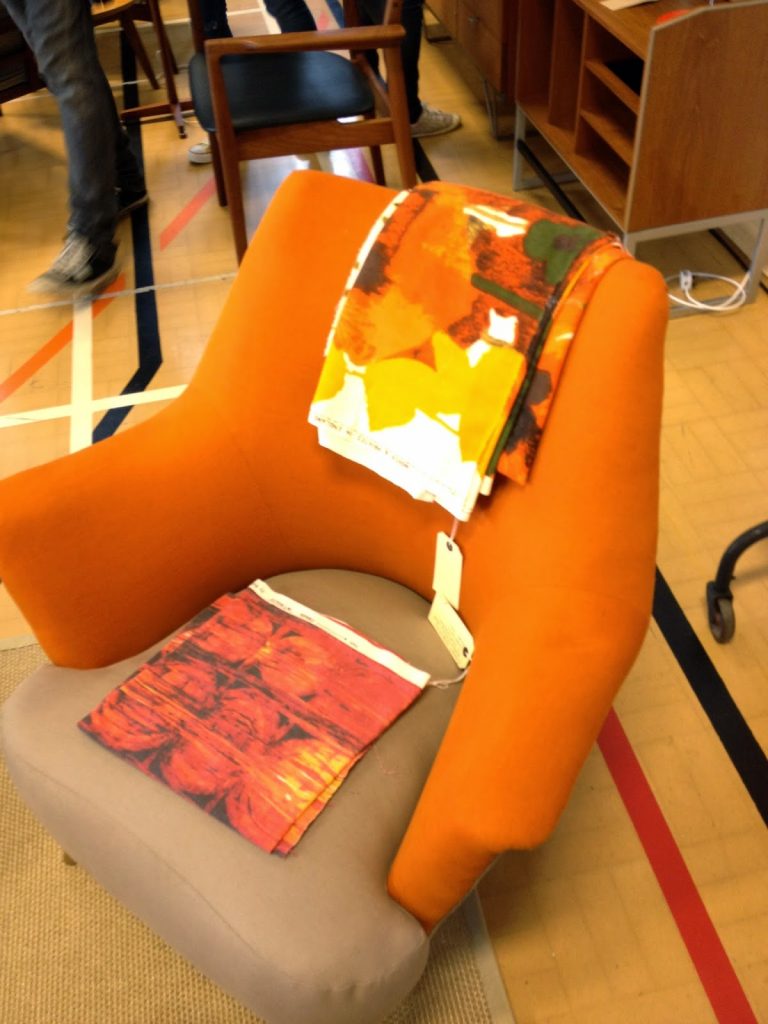 Mid-Century Decor - orange chair