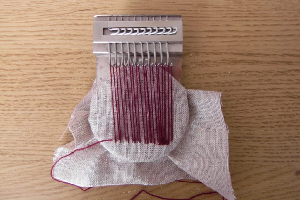 darning with a Speedweve - Lancashire's Smallest Loom