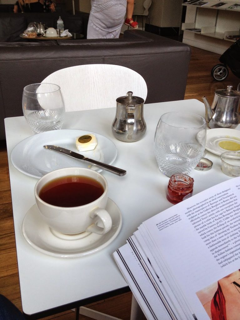 Victoria and Albert Museum members' area - cream tea