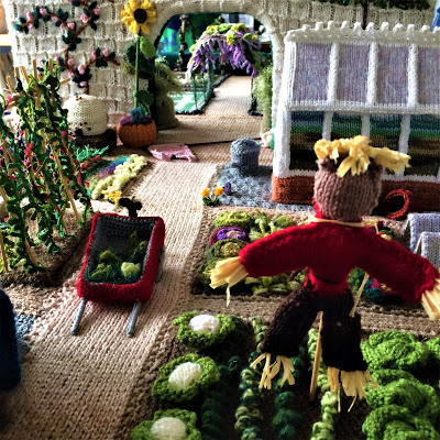 Vegetable garden made from wool