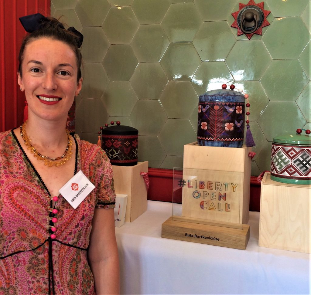 Ruta Bartkeviciute had brought a selection of delicate, textile inspired pieces.  