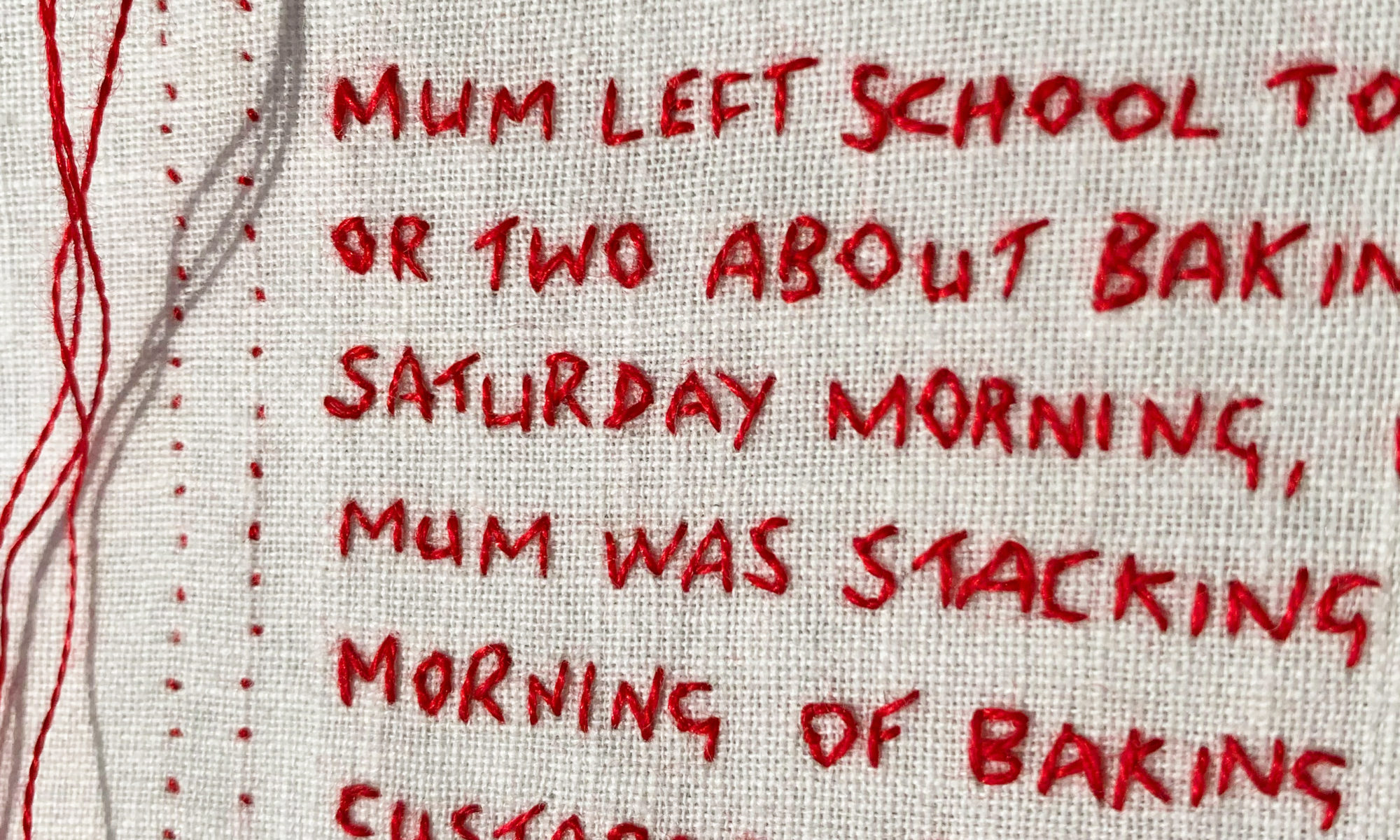 The final stitch