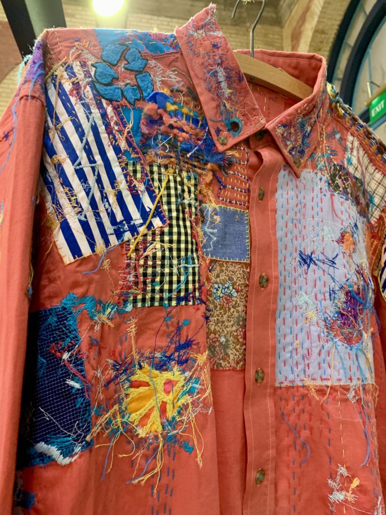 Hand embroidered garment by Alex Vincent Turner