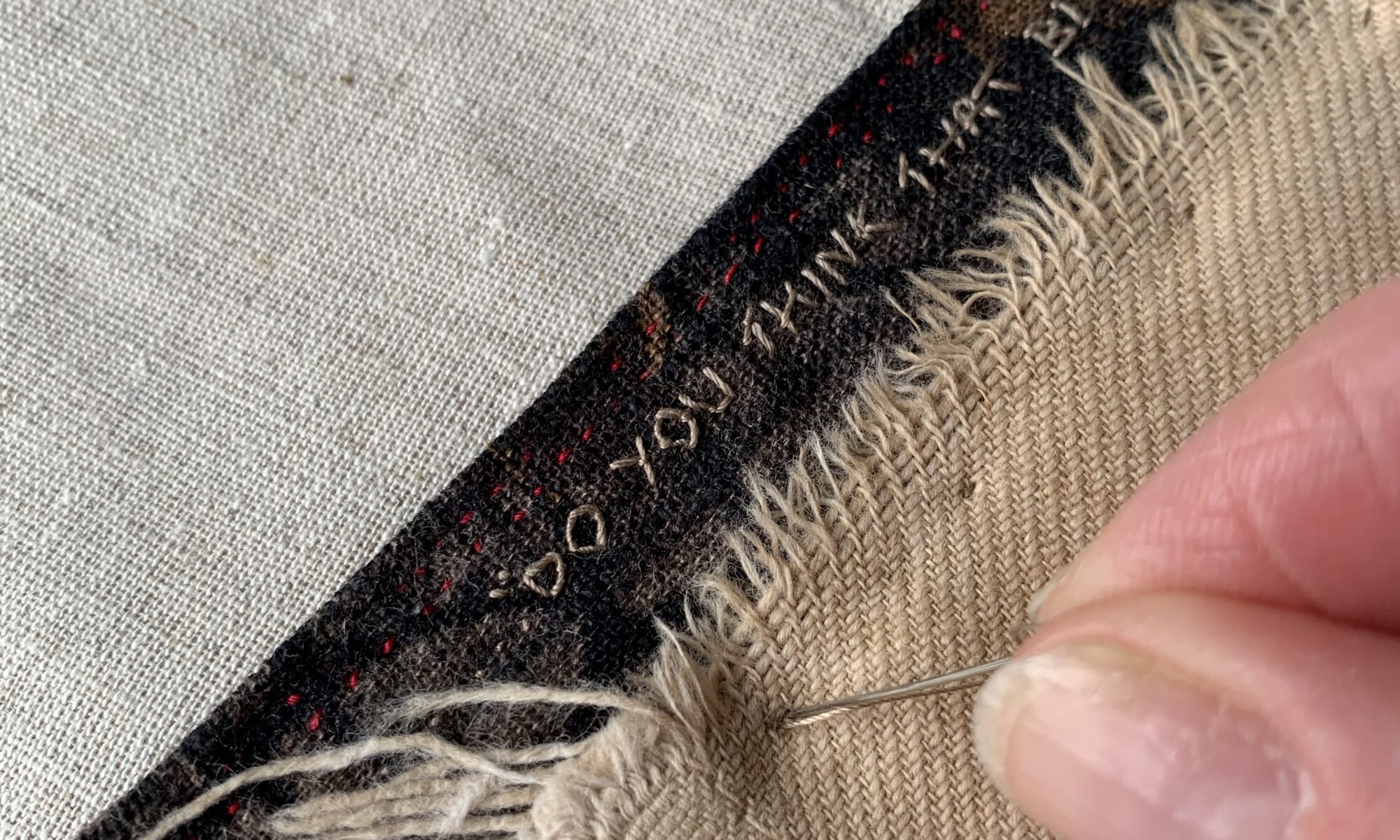 The final stitch