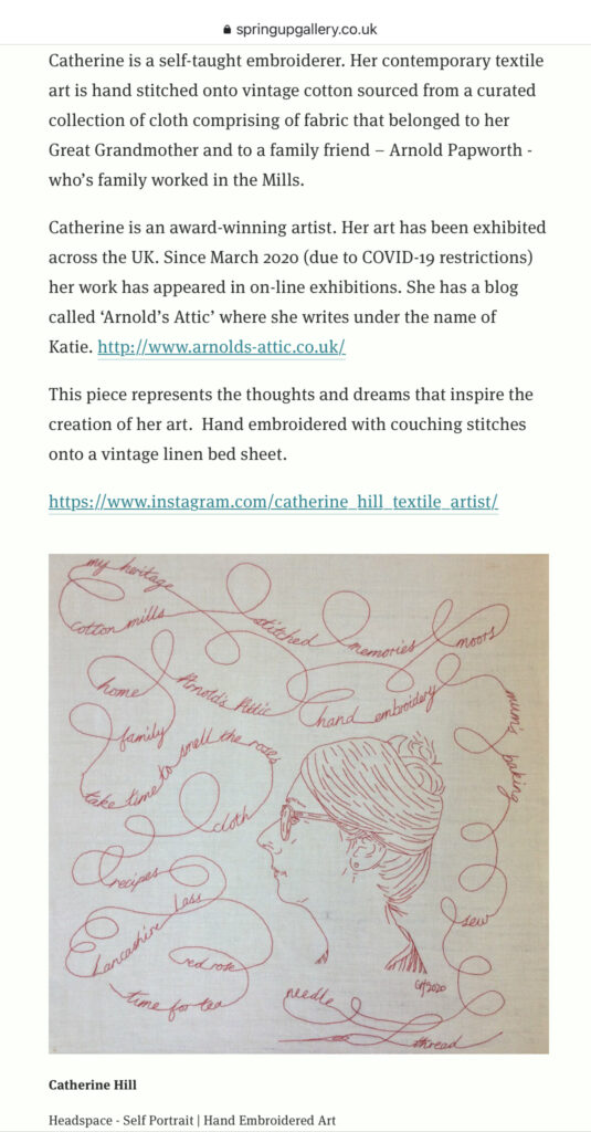 Screen shot from the Directions Exhibition
