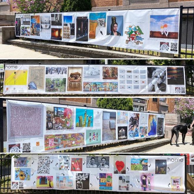 The first day of the Walk Bye Home Exhibition