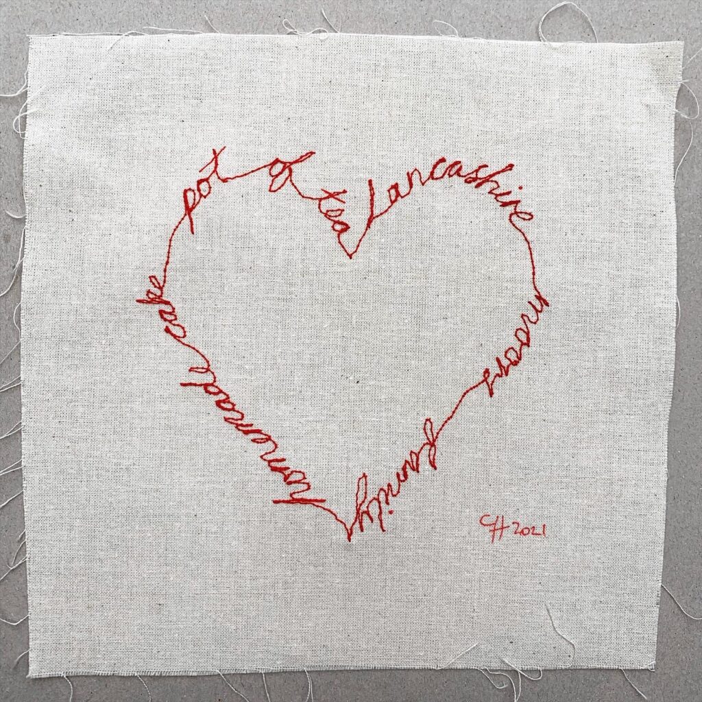 My Embroidered Shingle