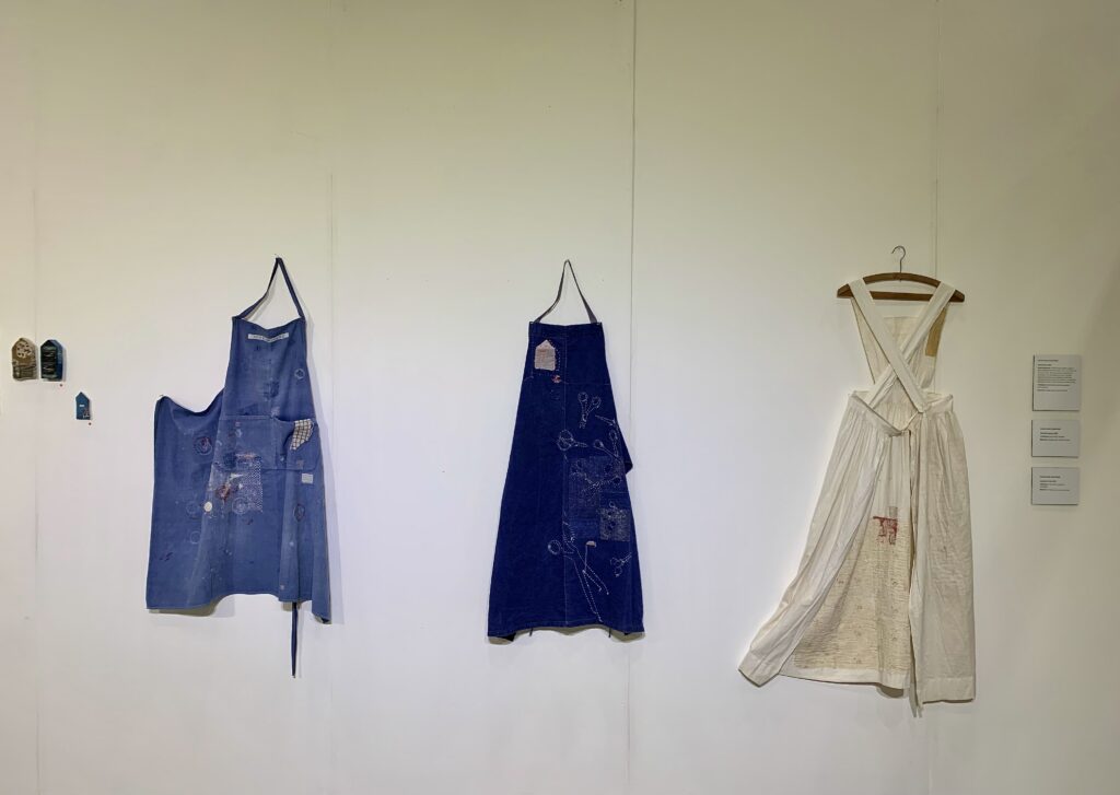 Embroidered aprons by