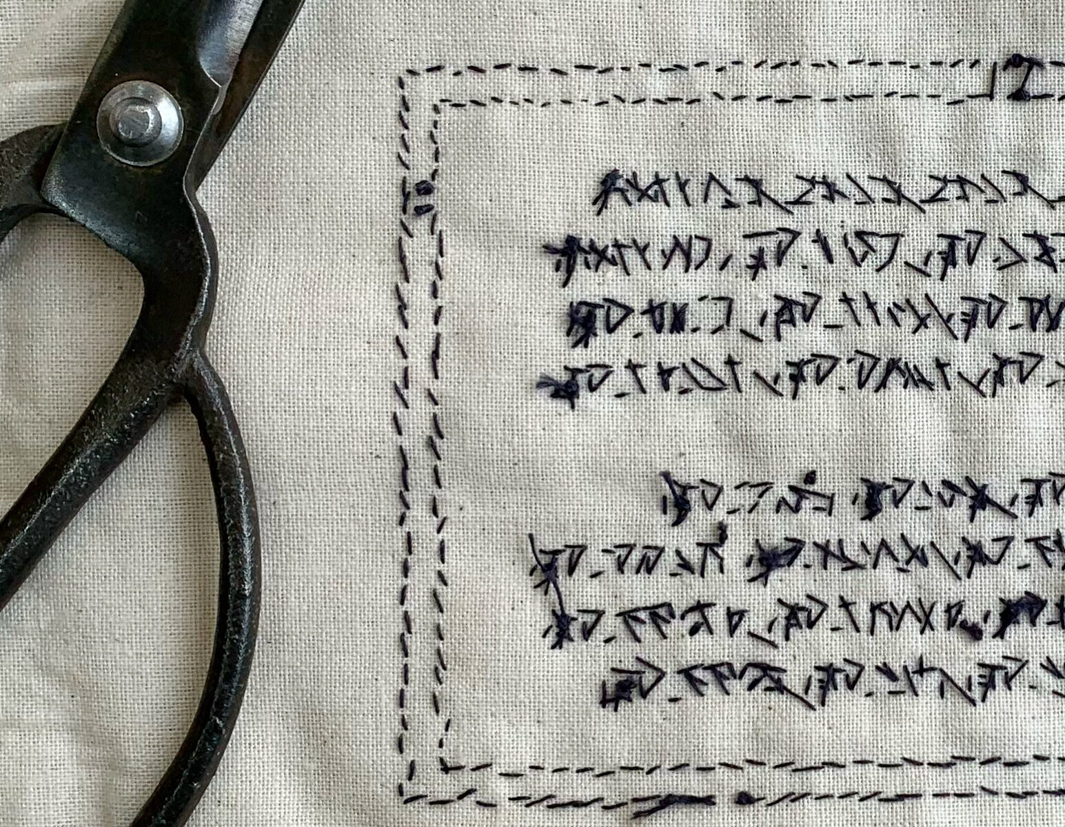 Hand Embroidered Sound of the Mill