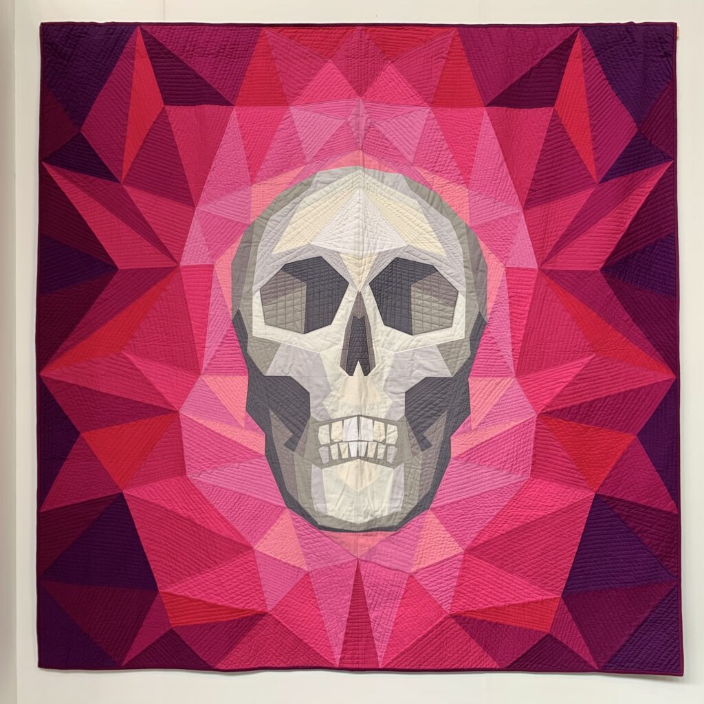 Festival of Quilts 2022 - skull quilt