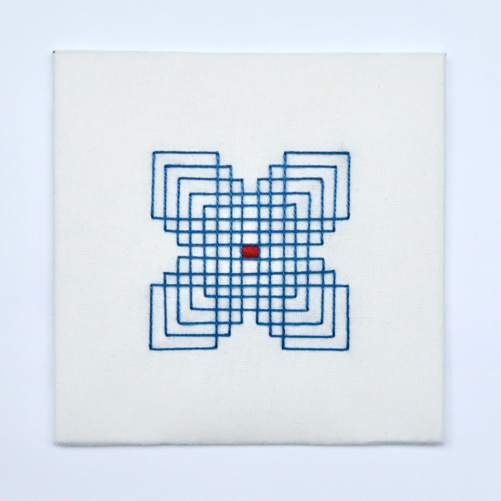 The Blues - hand embroidery