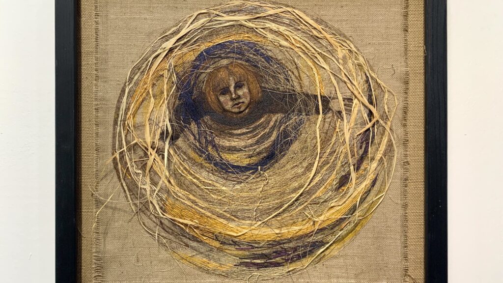 Hand & Machine embroidered artwork by Vivienne Beaumont