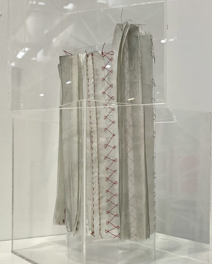 Embroidered artwork by Clare Pumfrey-Green