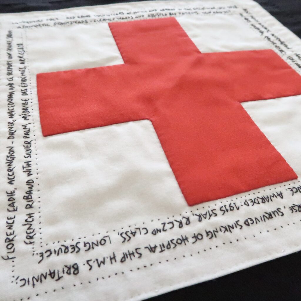 Blood Sweat and Tears - Lois Marsden, Oswaldtwistle – Matron, Friends Ambulance Unit, Dunkirk, France. Awarded: 1915 Star, R.R.C 2nd Class, Long Service French Riband with Silver Palm, Médaille Des Épidémies, A.R.R.C 5.6.18.