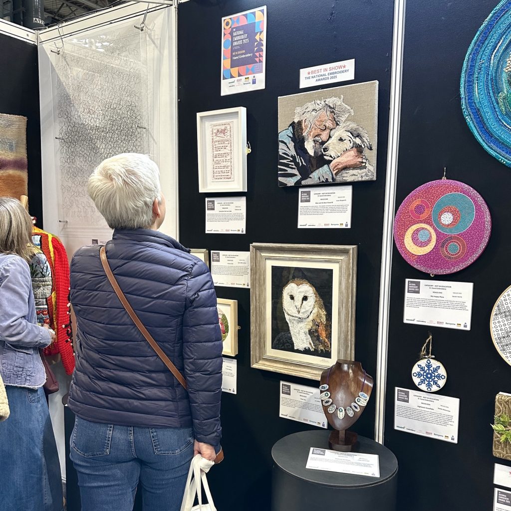Visitor reading the recipe.
National Embroidery Awards 2025