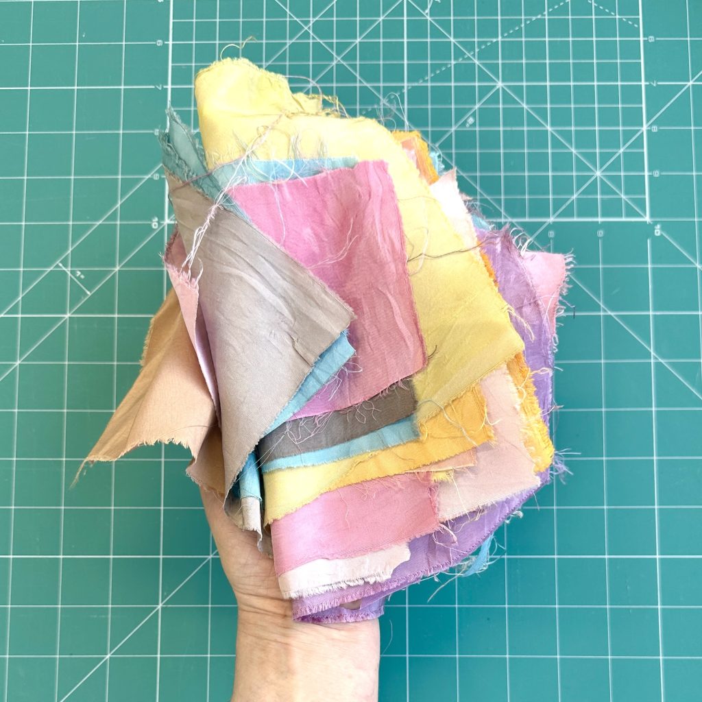 Hand dyed silks