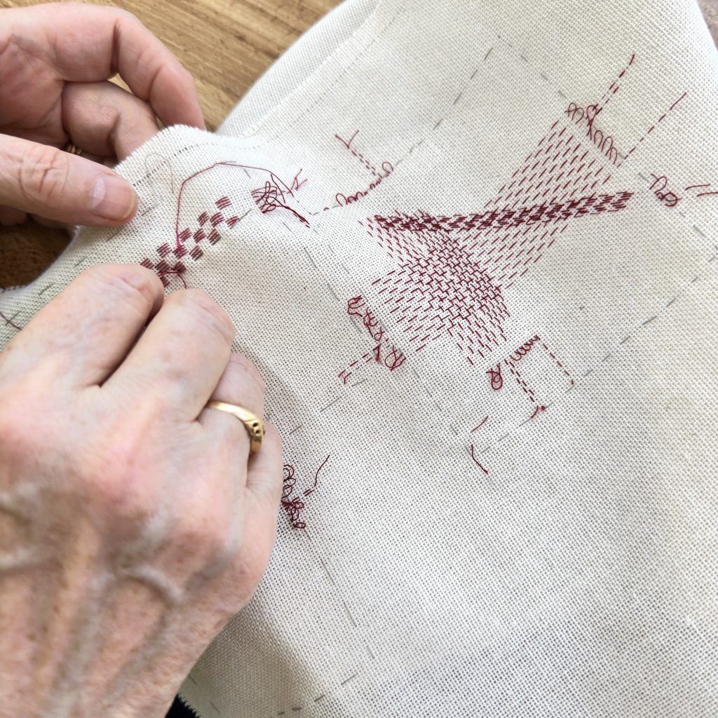 Day of stitching